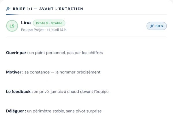 Brief 1:1 d'Isotop : comment aborder, motiver et déléguer à une collaboratrice
